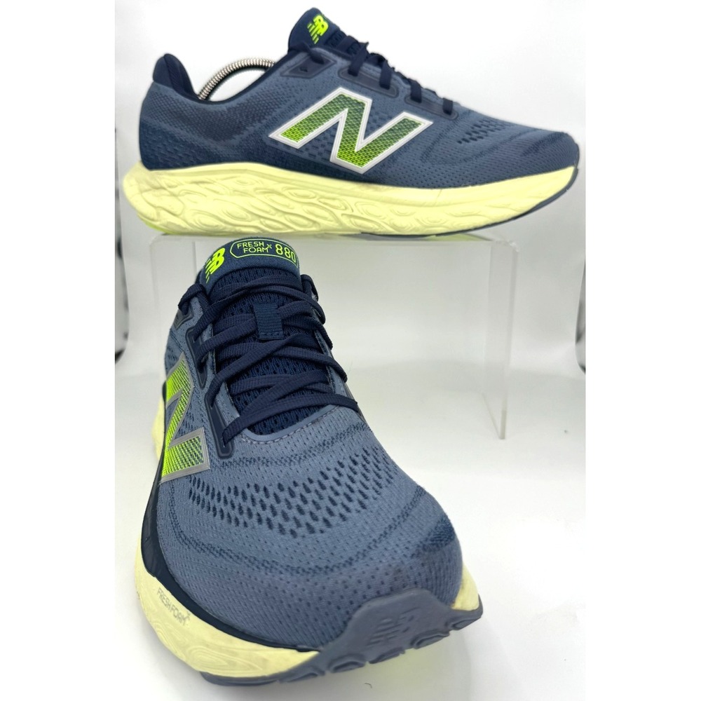 New Balance Fresh Foam X 880 V14 Running Shoes Blue Yellow Sz M 9/W 10.5 M880G14